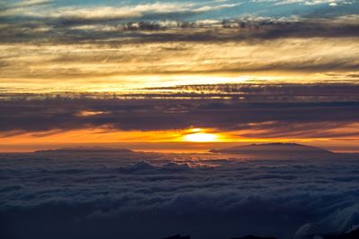 Scenic view of cloudscape during sunset