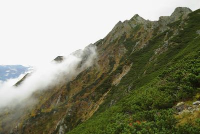 Scenic view of mountains