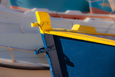 Close-up of ship