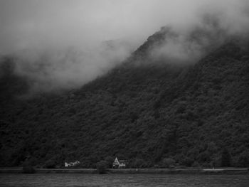 Scenic view of boats in sea