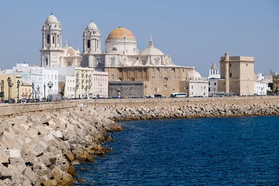 Cadiz cathedral - view from the sea