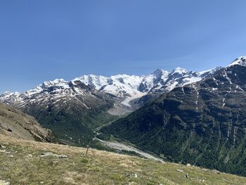 View on morteratsch glacier