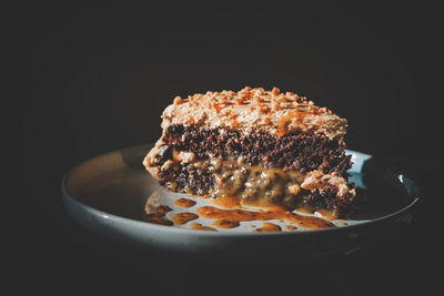 Close-up of cake in plate