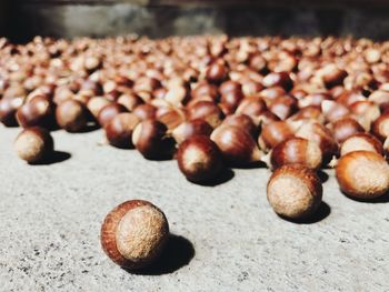 Close-up of chestnuts