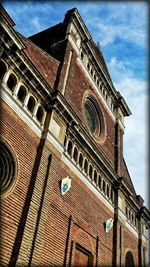 Low angle view of building against sky