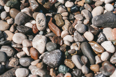 Full frame shot of pebbles