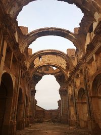 Low angle view of historical building