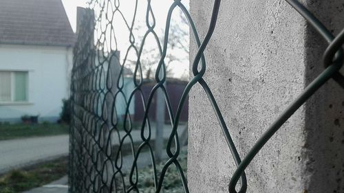 Close-up of chainlink fence