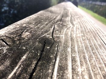 Close-up of wooden plank