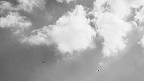 Low angle view of clouds in sky