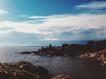 Scenic view of sea against sky