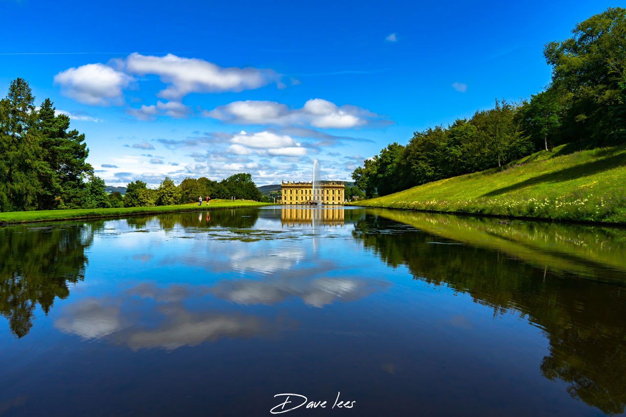 REFLECTION OF SKY ON LAKE