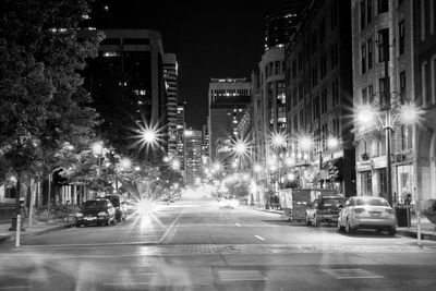 City street at night