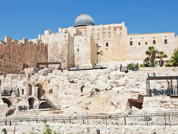 Old ruins in jerusalem