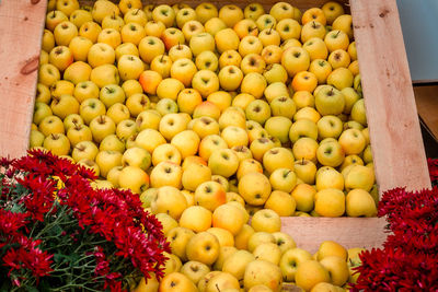 Full frame shot of fruits at market stall