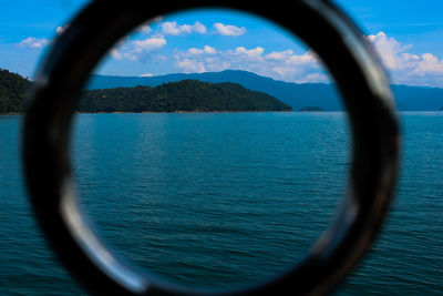 Close-up of sea against sky