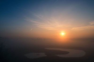 Scenic view of sunset sky