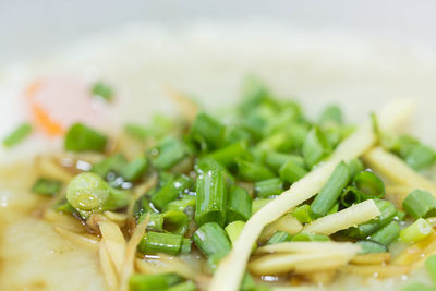 Close-up of meal served in plate