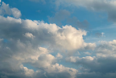 Low angle view of clouds in sky