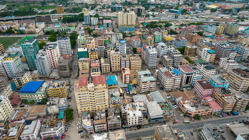 Aerial view of dar es salaam, tanzania