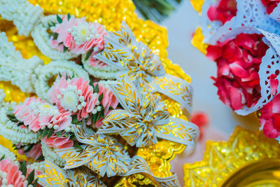 Close-up of multi colored flowers