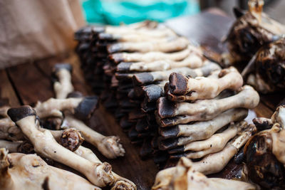 Close-up of lahori payar on table