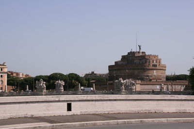 View of historical building against clear sky