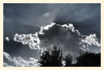 Low angle view of cloudy sky