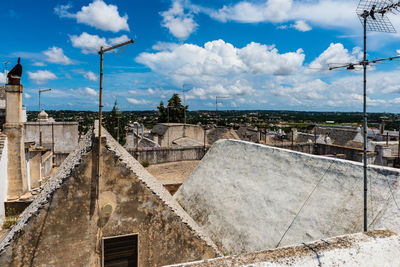 Panorama from the roofs of locorotondo. dreamlike architecture. puglia to love, italy