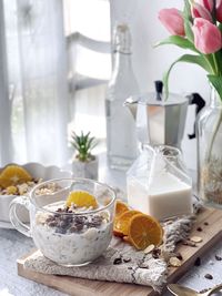 Close-up of drink on table