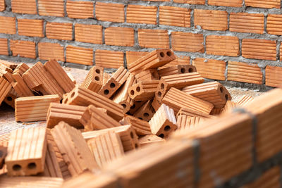 Full frame shot of wicker basket