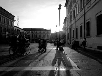 City street with buildings in background