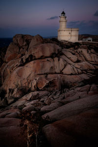 Rock formations at seaside