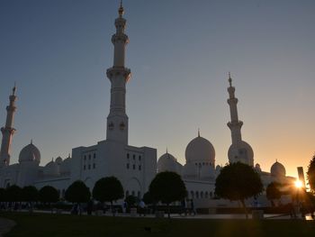 View of cathedral against clear sky