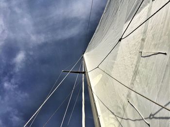 Low angle view of cloudy sky