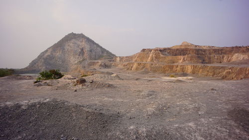 Rock formations in desert