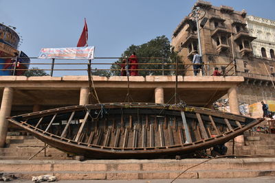 Panoramic view of temple and building against sky