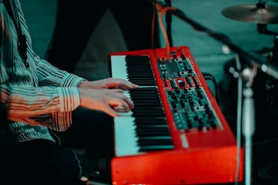 Man playing piano