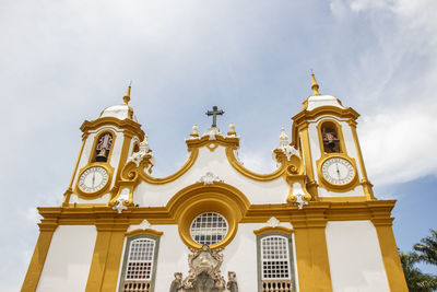 Low angle view of historical building against sky