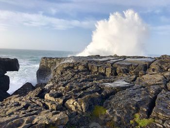 Panoramic view of sea against sky