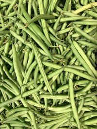 High angle view of vegetables in market