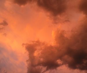 Low angle view of cloudy sky