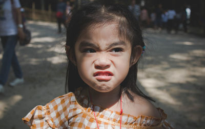 Close-up portrait of a girl