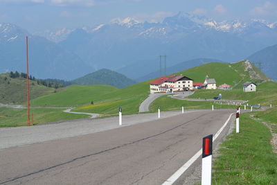 Country road passing through landscape