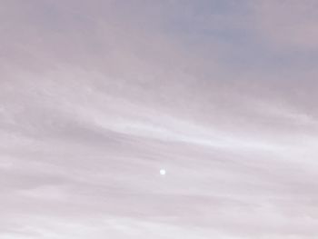 Low angle view of moon in sky