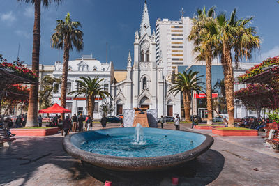 Fountain in park