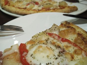 Close-up of served food