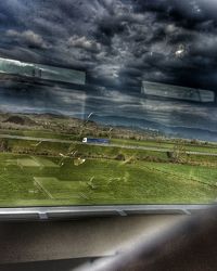 Road against cloudy sky