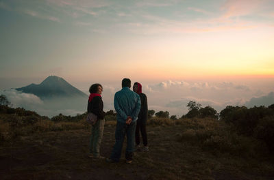 Discussion above height. mount merbabu national park, central java