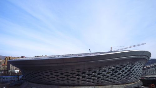 Low angle view of built structure against sky